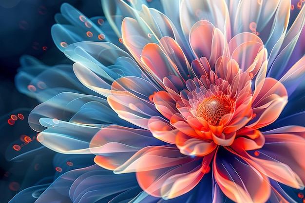 Captivating Op Art AIGenerated Abstract Flower Designs