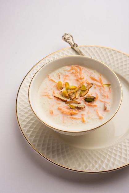 Photo carrot kheer or payasam also known as gajar ki khir