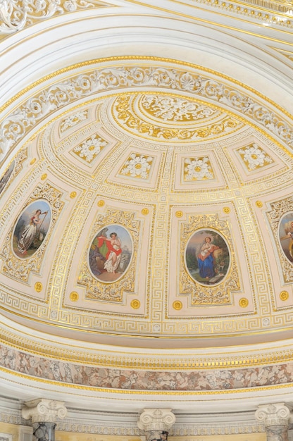 The ceiling of the palace of st. petersburg