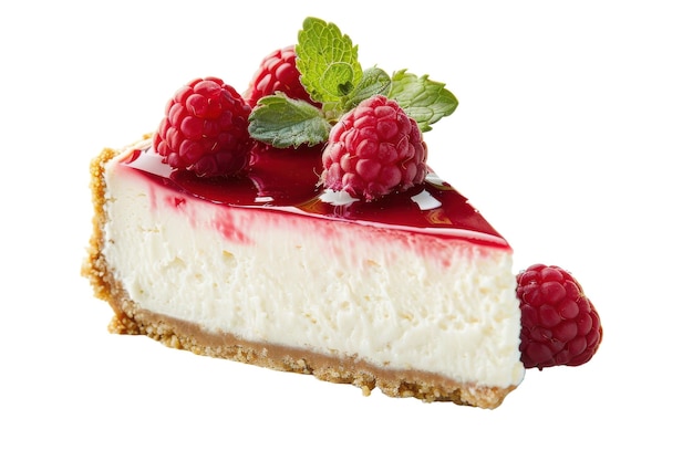 Photo cheesecakes with transparent background