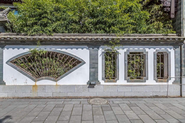 Chinese classical garden building wall