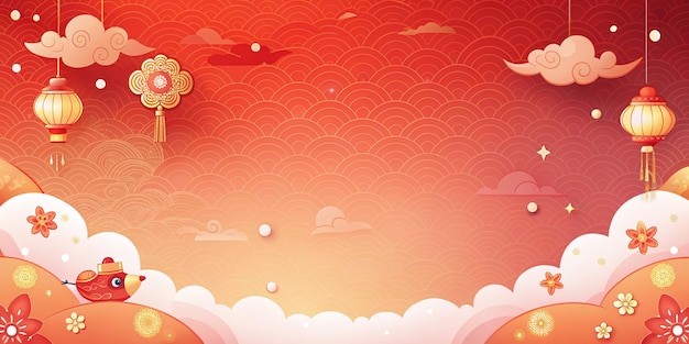 Chinese Lunar New Year Background Wallpaper Simple