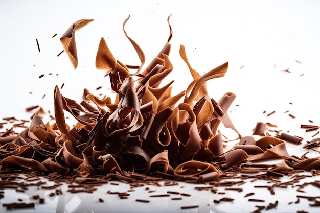 Chocolate shavings