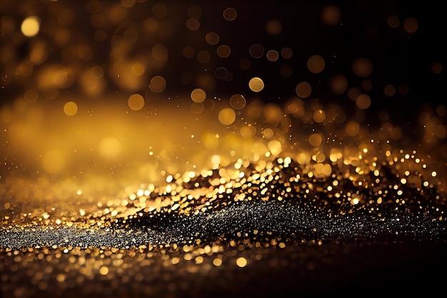 Christmas golden luxury glitter background