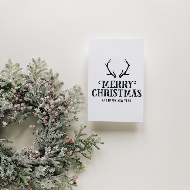 Photo christmas greeting card 