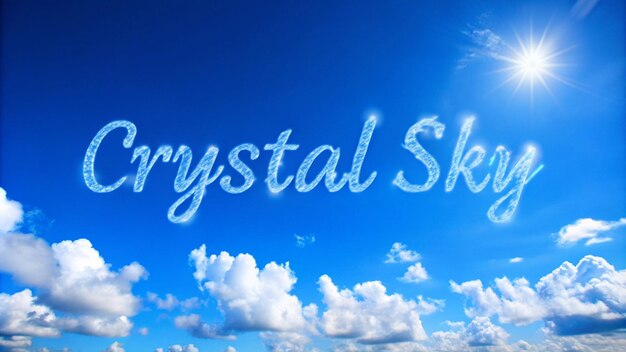 Photo clear blue sky the sky is cloudless crystal blue background for lettering