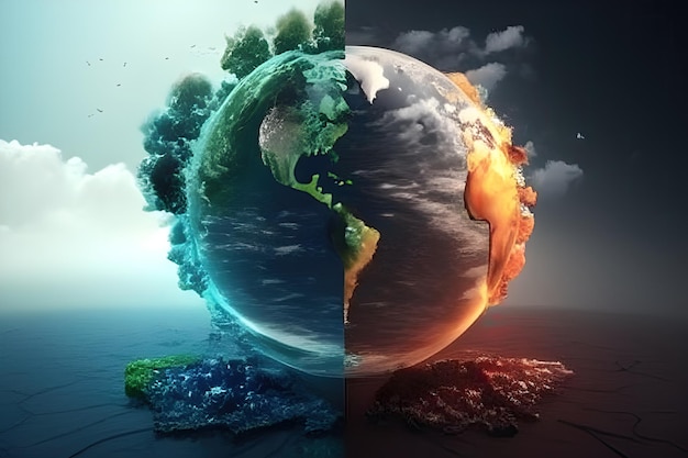Photo climate change and global warming