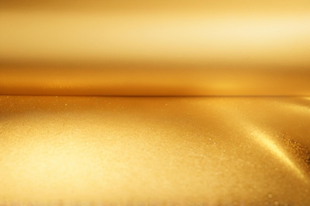 Photo a close up of a gold sheet with a blurred background