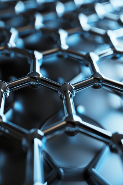 Close Up View of Hexagonal Structure