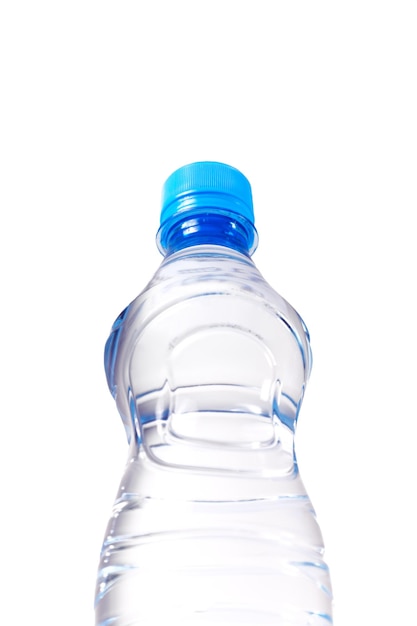 Photo close-up of water bottle against white background