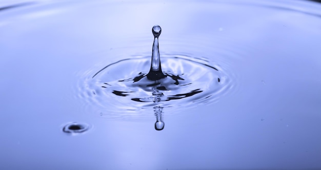 Photo close-up of water drop