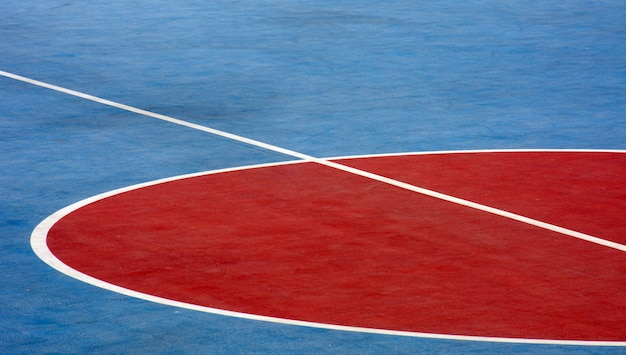 Closeup basketball court