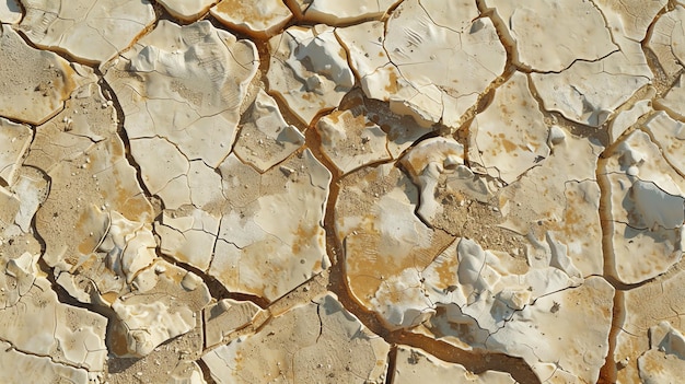 Photo closeup of cracked dry earth