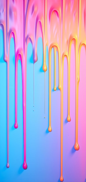 Photo a closeup of liquid makeup dripping down a wall