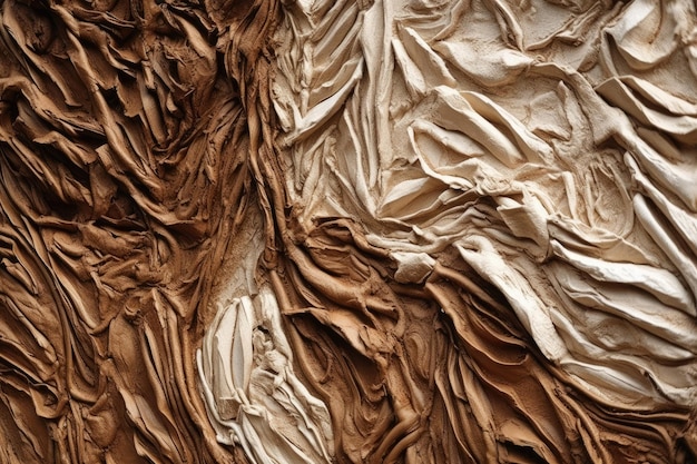 Closeup view of a clay wall texture