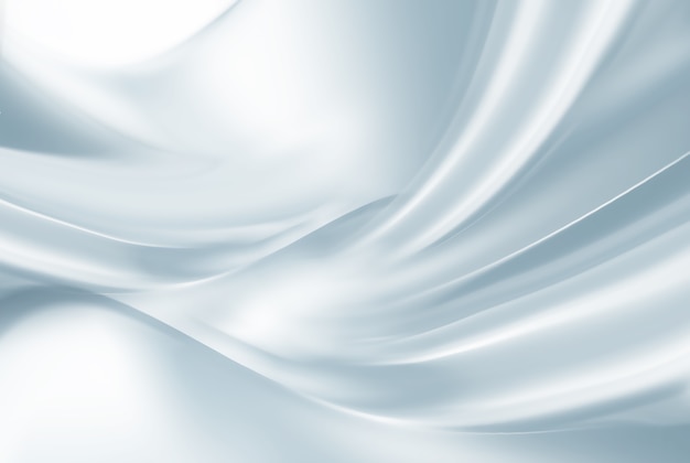 Photo closeup of white satin fabric as background