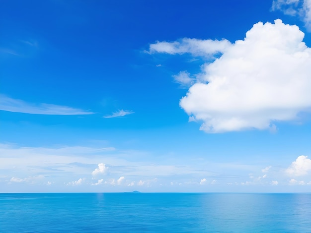 Photo a cloud that is floating in the sky above the water