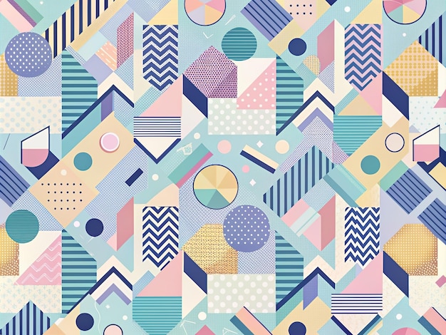 Photo a colorful background of a colorful geometric design