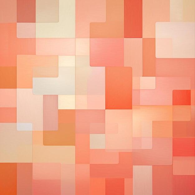 a colorful background of orange and pink squares