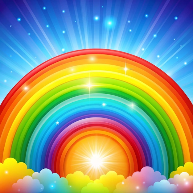 Photo colorful rainbow background for vibrant designs