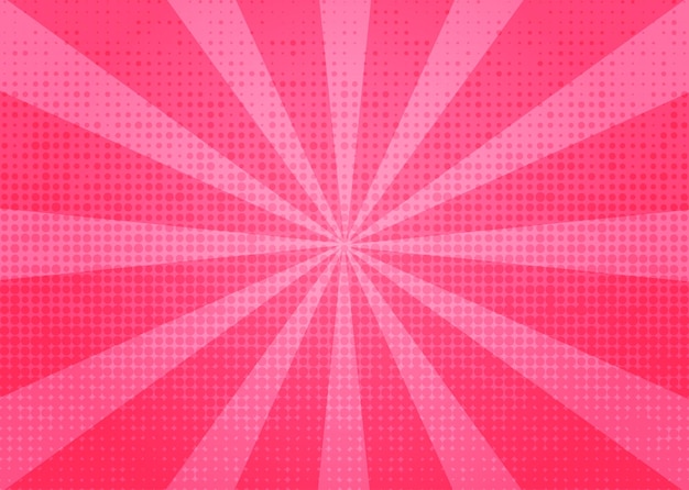 comic pink background.