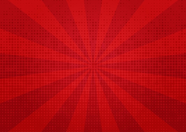 comic red background.