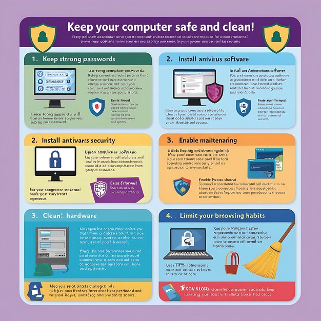 Photo comprehensive guide to keep your computer safe and clean