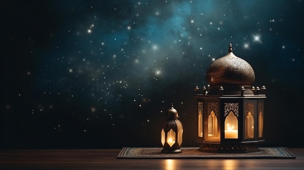 Concept of Ramadan Kareem with space for text