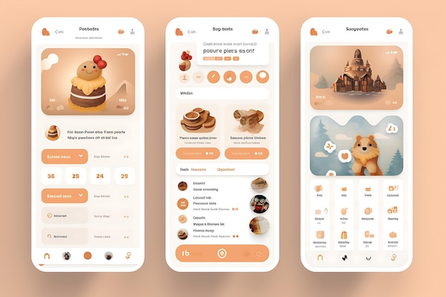 Photo cookie amp macaron recipes app ui kit