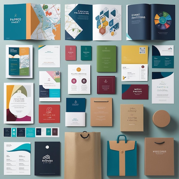 Photo a corporate branding identity