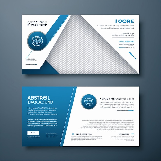 Corporate Business Flyer Layout in Two Colors A4 Cover and Back Page Design Template for Print