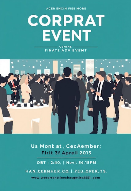 Photo corporate event poster