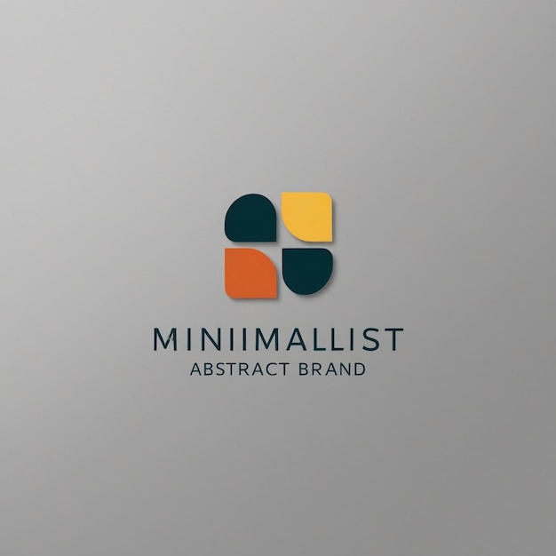 Photo creative and elegant abstract minimalistic logo design