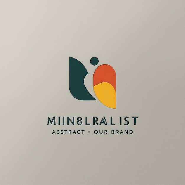 Photo creative and elegant abstract minimalistic logo design