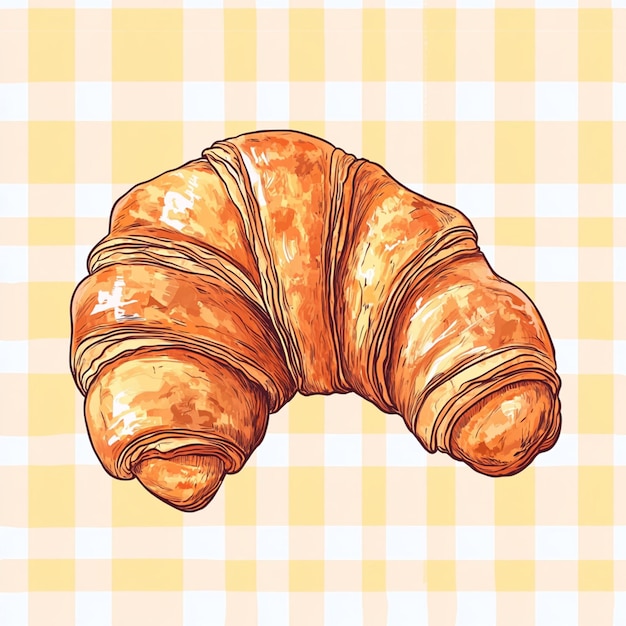 Foto vettore di croissant