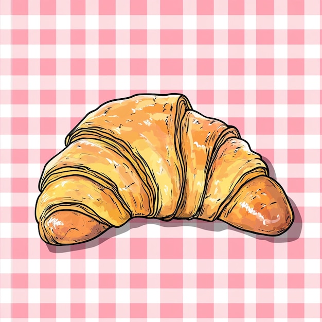 Foto vettore di croissant