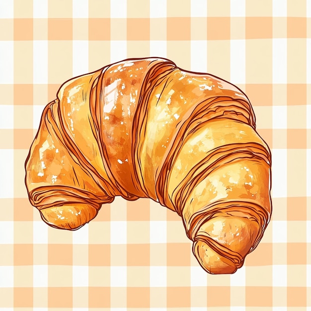 Foto vettore di croissant