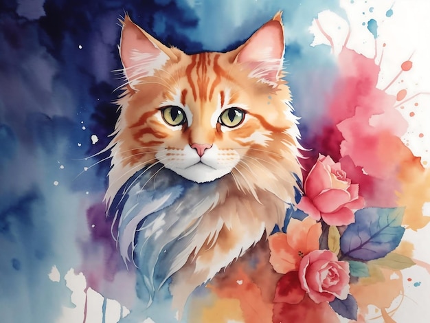 Cute Cat Paint