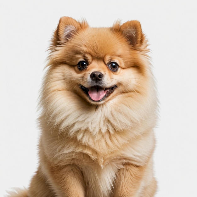 Photo cute pomerian dog background very dog