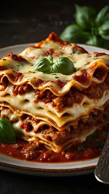 Delicious Lasagna Bolognese featuring layers of tender pasta rich tomato sauce savory ground beef and melted cheese