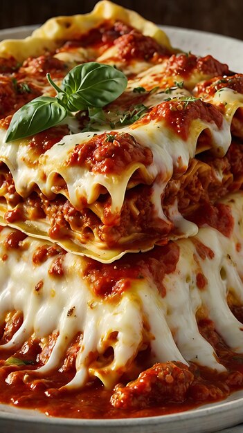 Delicious Lasagna Bolognese featuring layers of tender pasta rich tomato sauce savory ground beef and melted cheese