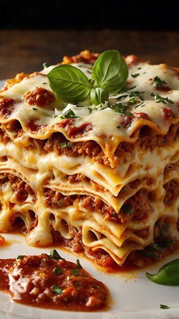 Delicious Lasagna Bolognese featuring layers of tender pasta rich tomato sauce savory ground beef and melted cheese