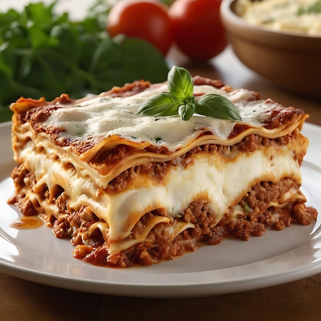 Delicious Lasagna Bolognese featuring layers of tender pasta rich tomato sauce savory ground beef and melted cheese