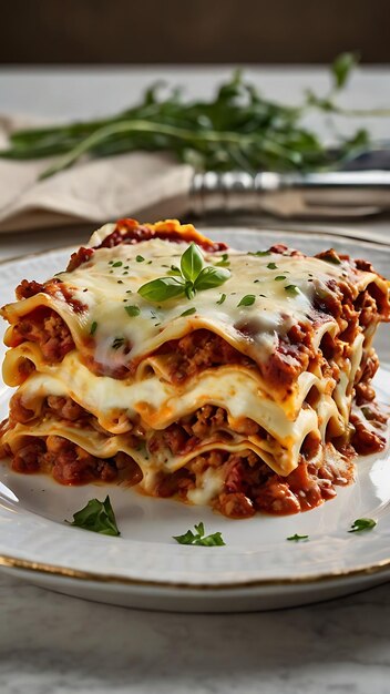 Delicious Lasagna Bolognese featuring layers of tender pasta rich tomato sauce savory ground beef and melted cheese