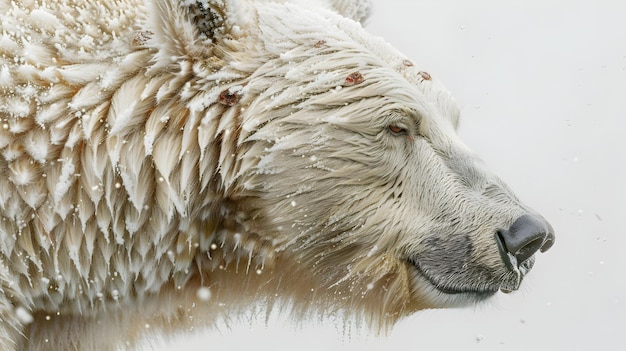 Detailed Close up of Oversized Pimbear Skin Patch with Red Spots on White Background