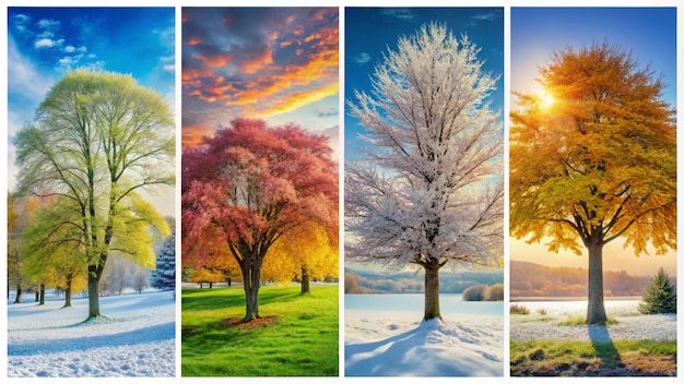 Photo different seasons of the year