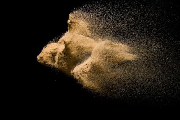 Digital composite image of water splashing against black background