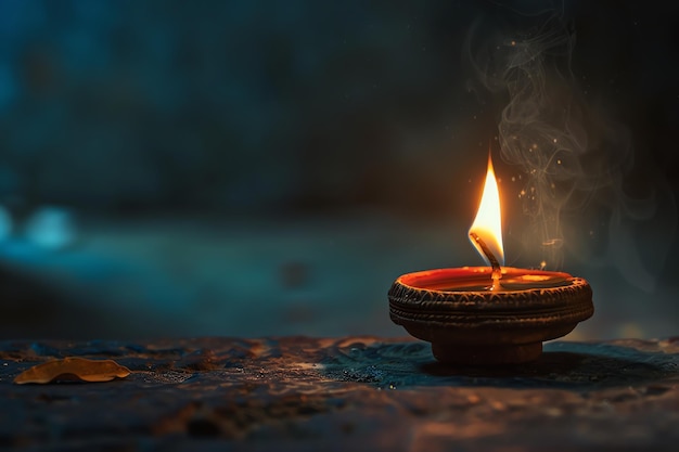 Diya Oil Lamp indian illustration background