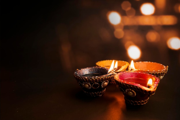 Diya olielampen voor het Diwali festival