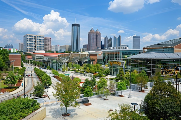 Photo downtown atlanta skyline building downtown architecture